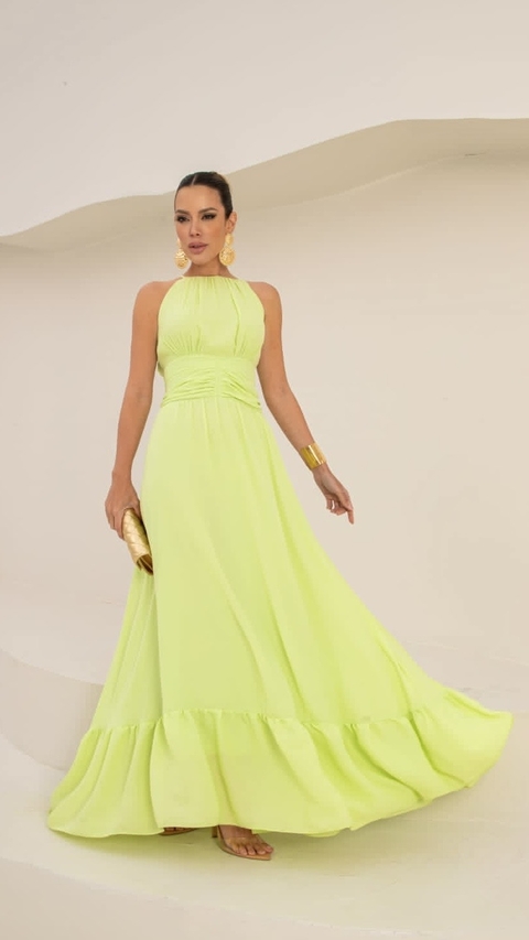 Vestido Longo Fluído Alicia