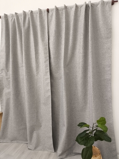 Black Out Simil Lino Pesado Gris: Dos Paños - comprar online