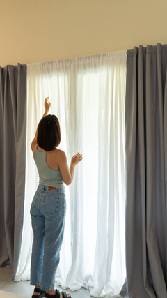 Cortinas de Black Out Pesadas con Presilla Escondida - MAITENAIKA BLANQUERIA