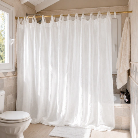 Cortina de baño Lola + Protector Plástico
