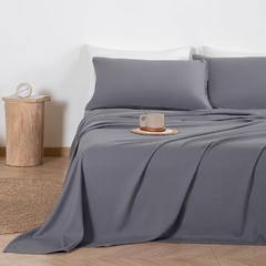 Sábanas de Fibras de Bambù 500 Hilos: GRIS