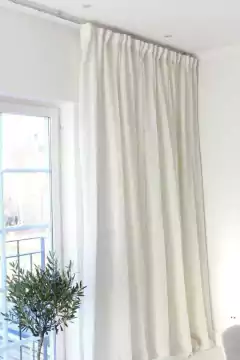 Cortinas HiZu Súper XXL RIEL Gasa Tusor 2 Paños 275 x 270 - MAITENAIKA BLANQUERIA