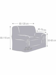 Funda de Sillón 1 Cuerpo Jaquard Pesado en internet