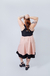 Vestido Luminiscencia Negro y Rosa - Linea Dorada - comprar online