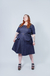 Vestido Anarkali Denim mangas cortas - ultimos XL!