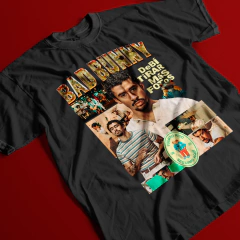 Camiseta Seguimo Aquí (Bad Bunny) na internet