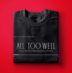Camiseta All too well (Taylor Swift) - loja online