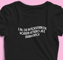 Cropped Autoestima de homem hétero - Tlaco Store, A Loja do Fã de Verdade!