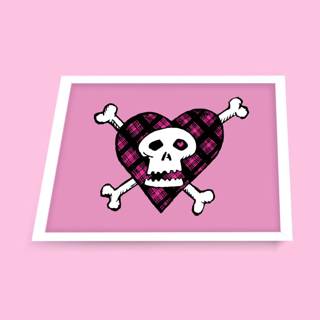 Quadro Skull heart (Avril Lavigne)