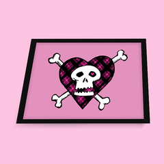 Quadro Skull heart (Avril Lavigne) - comprar online