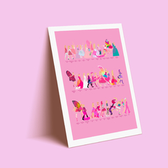 Quadro Barbie Evolução (Barbie) - comprar online