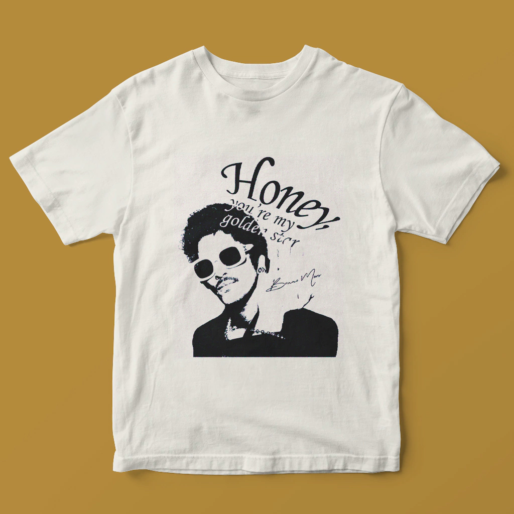 Camiseta Golden Star (Bruno Mars)