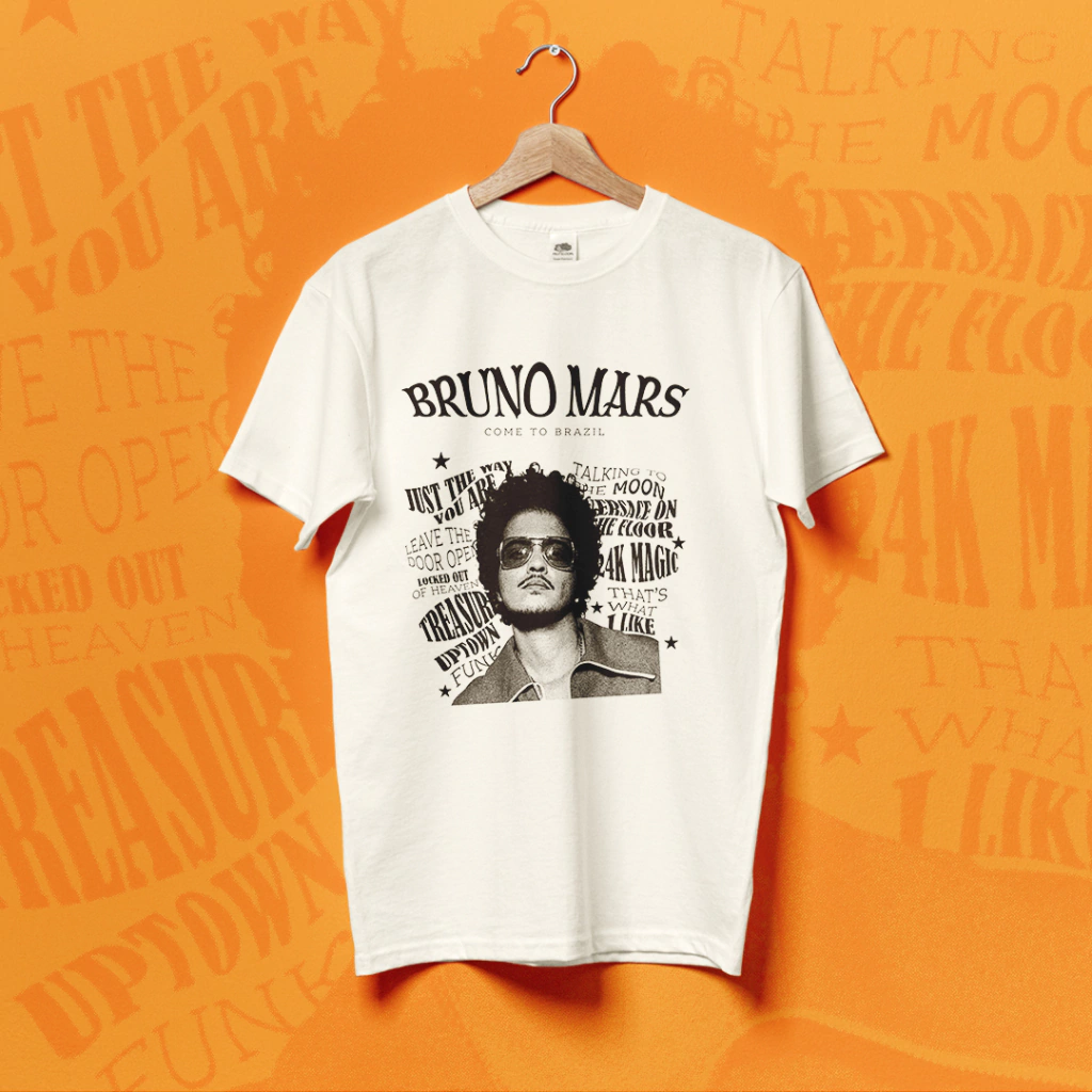 Camiseta Singles Bruno Mars