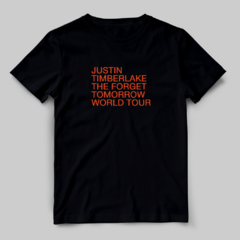 Camiseta Classic The Forget Tomorrow World tour (Justin Timberlake) na internet