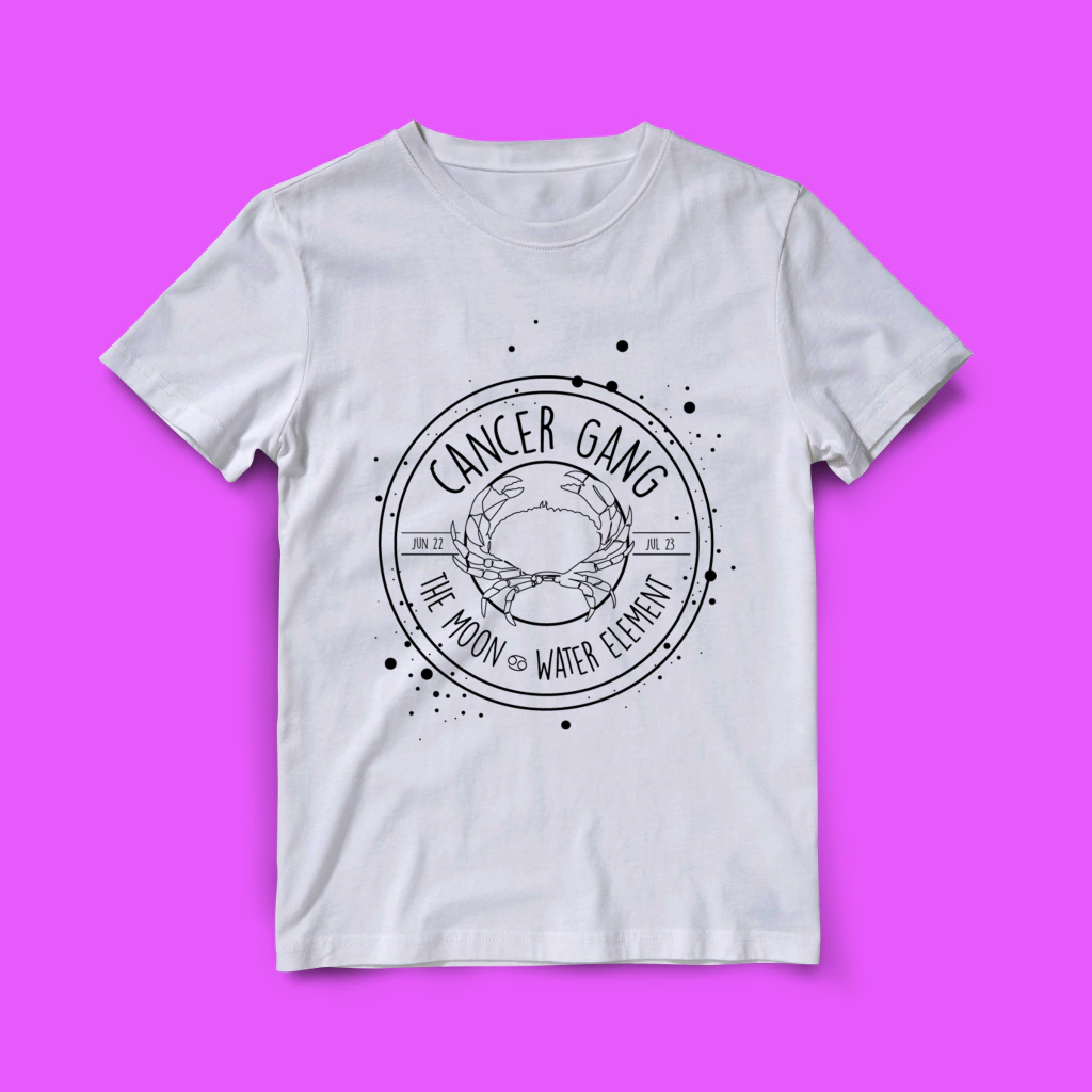 Camiseta Câncer (Horóscopo/Signos)