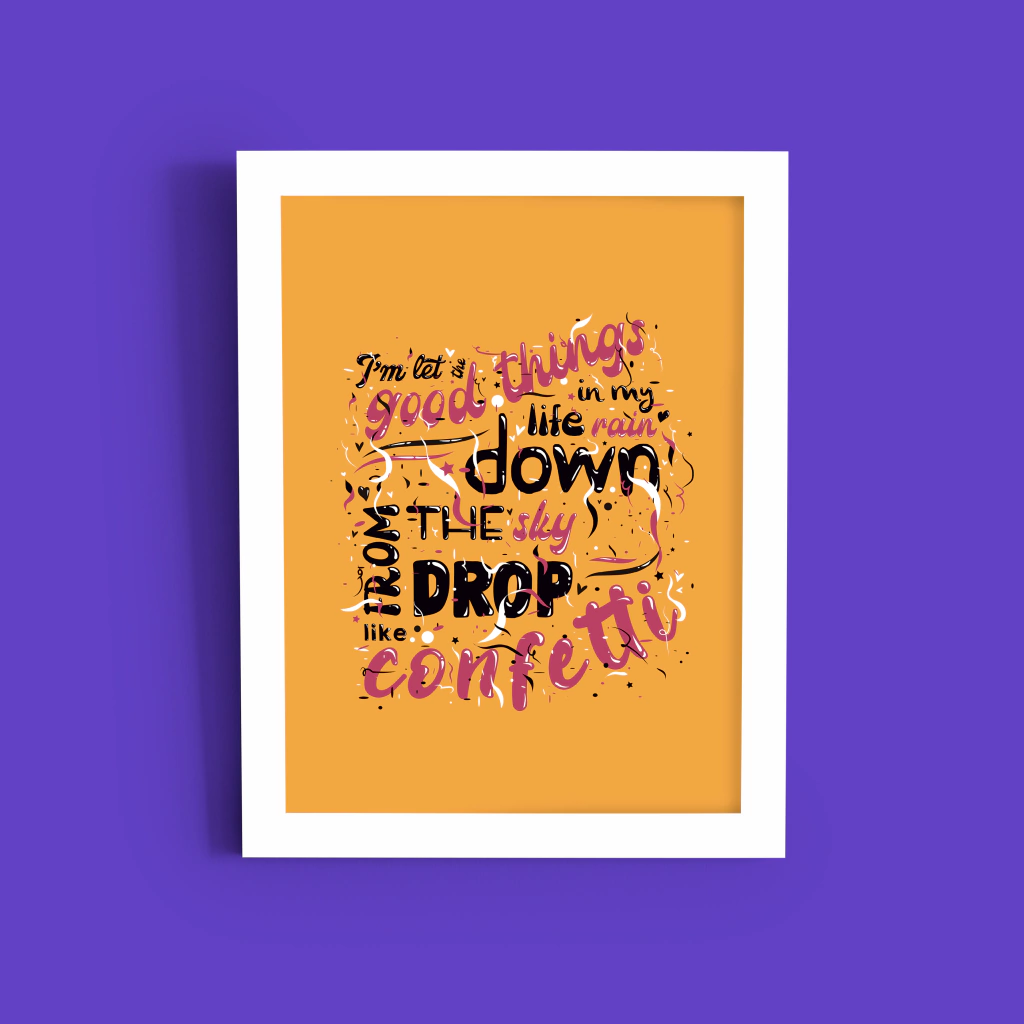 Quadro Confetti (Little Mix)