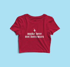 Cropped Make Love Not Horcruxes (Harry Potter) na internet