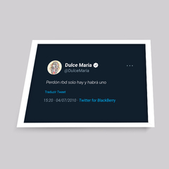 Quadro Dulce Maria Tweet - comprar online