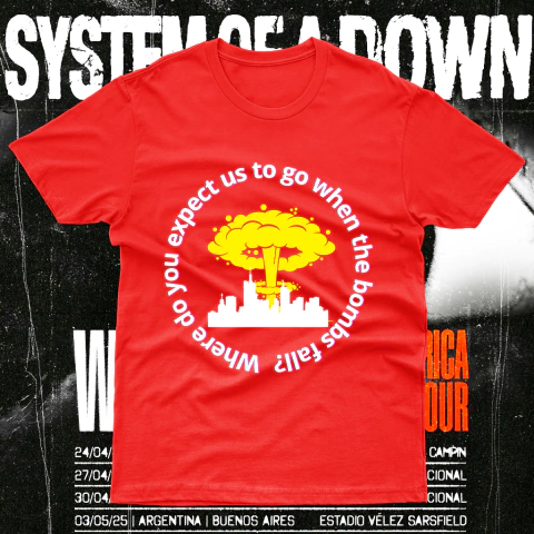Camiseta Tentative (System of a Down) - comprar online