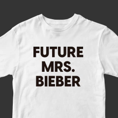 Camiseta Future Mrs. Bieber (Justin Bieber)