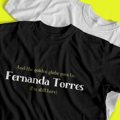 Camiseta Golden Globes Fernanda Torres