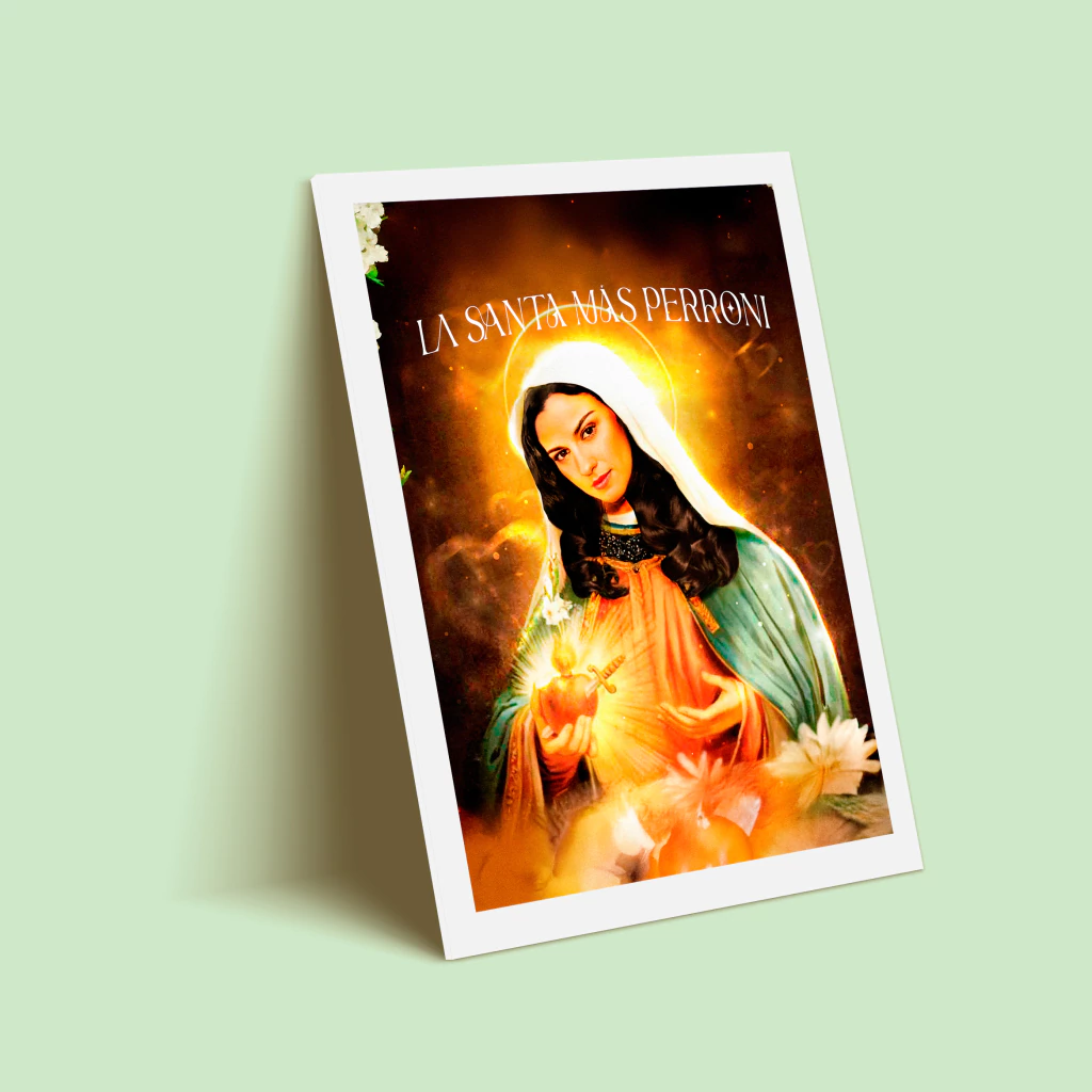 Quadro La santa más perroni (Maite Perroni)