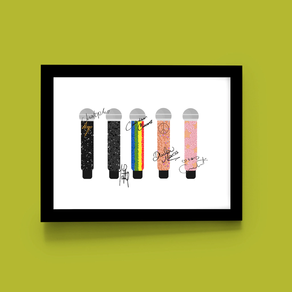 Quadro Microfones Tour (RBD)