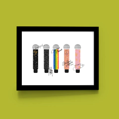 Quadro Microfones Tour (RBD)