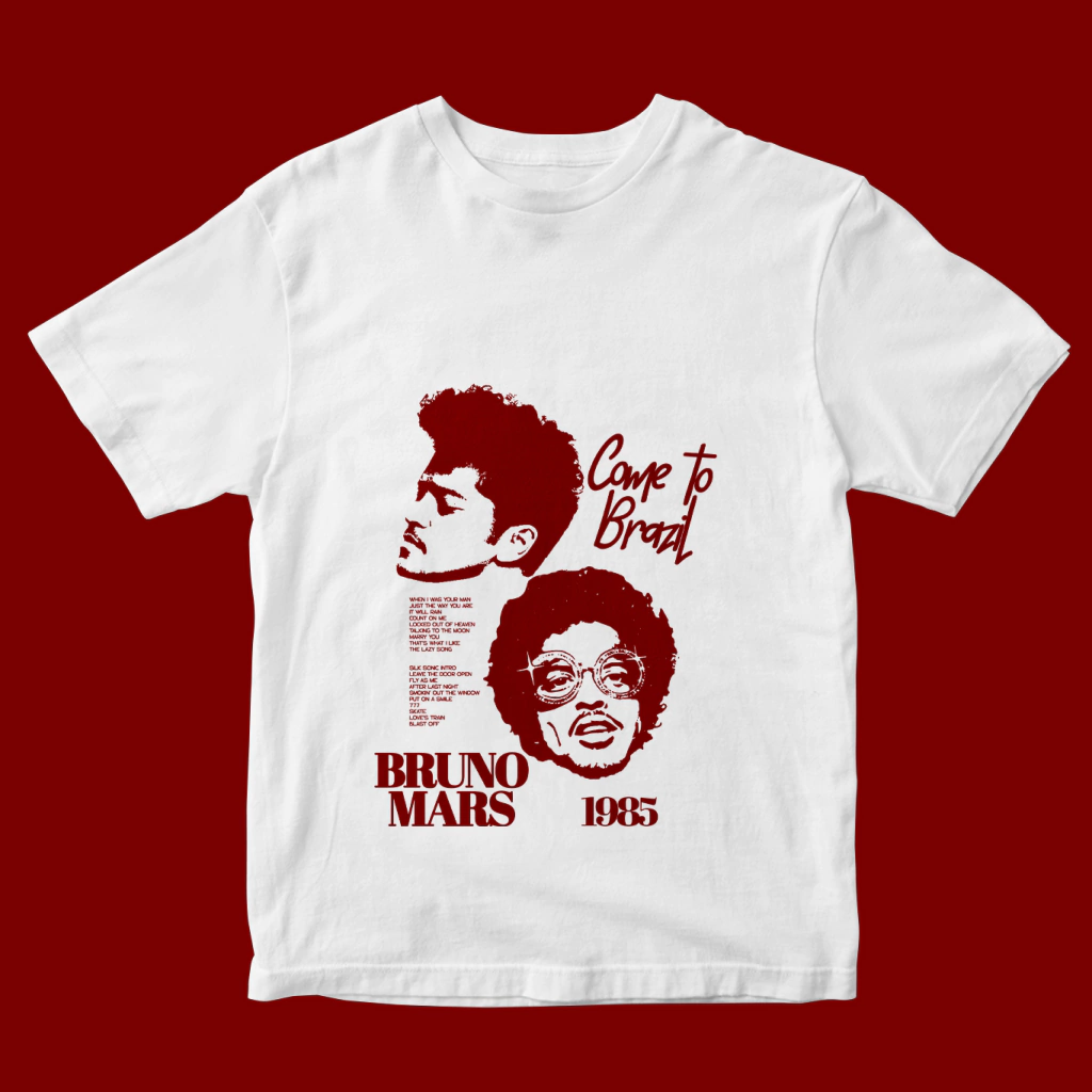 Camiseta Brazil Bruno Mars