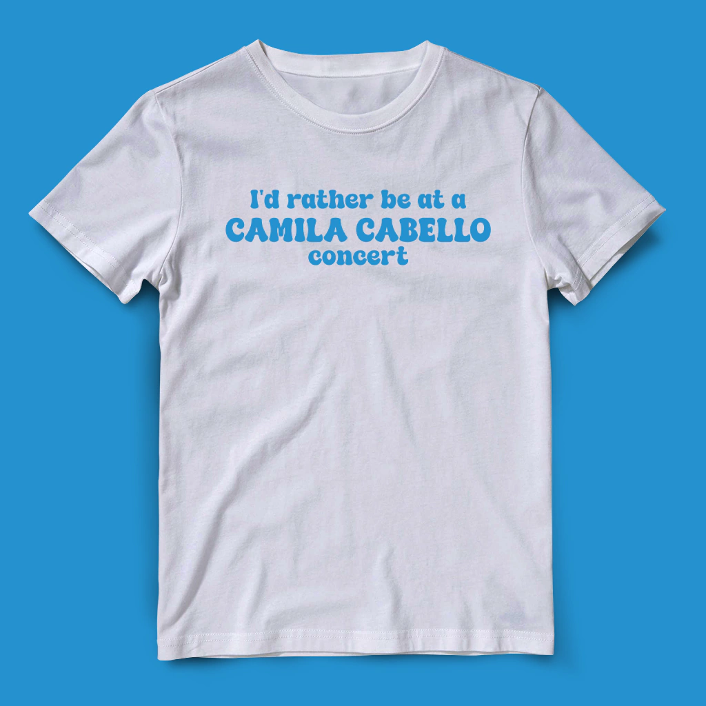 Camiseta I'd rather be at Camila Cabello concert
