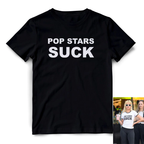 Camiseta Pop Stars Suck (Camila Cabello)
