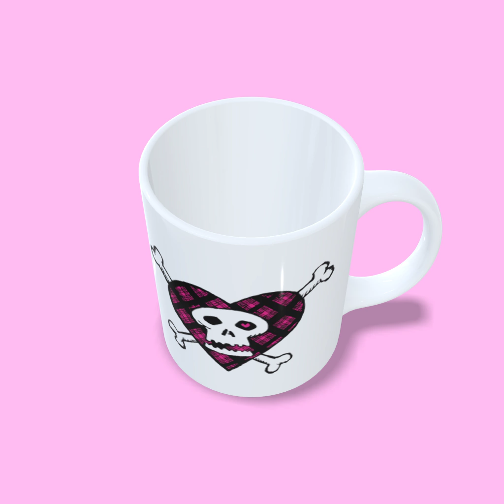 Caneca Skull heart (Avril Lavigne)
