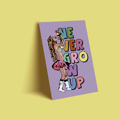 Quadro Never Grow Up (Anahi) - Tlaco Store, A Loja do Fã de Verdade!