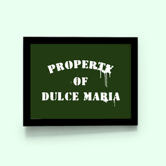 Quadro Property of Dulce Maria na internet