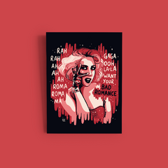 Quadro Bad Romance (Lady Gaga) na internet
