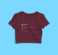 Cropped Que te vayas (Anahi) - Tlaco Store, A Loja do Fã de Verdade!