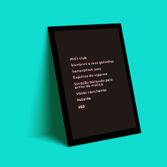 Quadro Nomes RBD - comprar online
