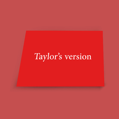 Quadro Taylor's Version (Taylor Swift) na internet