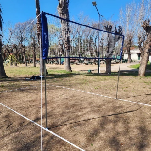 3 en 1 - Fútbol tenis y Voley 6mts de estacas + Cintas Demarcacion y Pelota Nassau Attack - comprar online