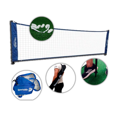 Cancha de fútbol tenis 4mts con estacas + cintas demarcación - comprar online
