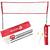 Red De Voley 4 M Con Parante De Pvc 1.80 M + Cintas 8 X 4 M