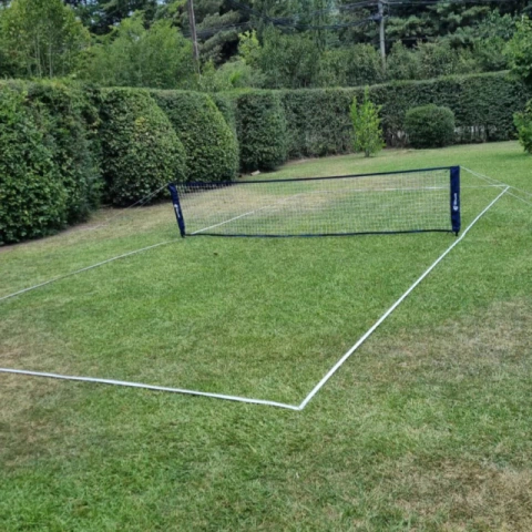 Cancha de mini-tenis 5mts con estacas + cintas demarcación - comprar online
