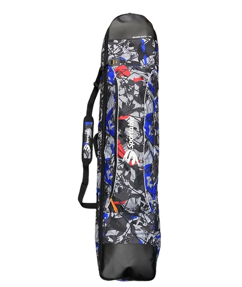Bolso Funda Cofre Snowboard - camo blue & red