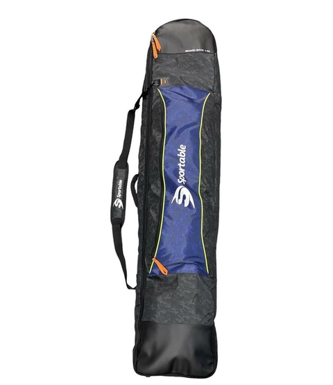 Bolso Funda Cofre Snowboard con Ruedas- Black & Blue pixel