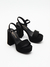 Sandalia Norian Gamuza Negro - tienda online