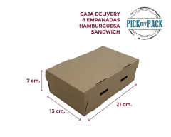 Caja 6 empanadas - Pack 10 unidades - - comprar online