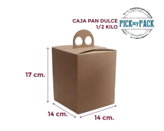 Caja Pan Dulce 14 x 14 x 17 cm. - Pack de 10 unidades - en internet