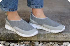 Penny Soft LYCRA Zapatilla / Modelo: GRIS base BLANCA en LYCRA - comprar online