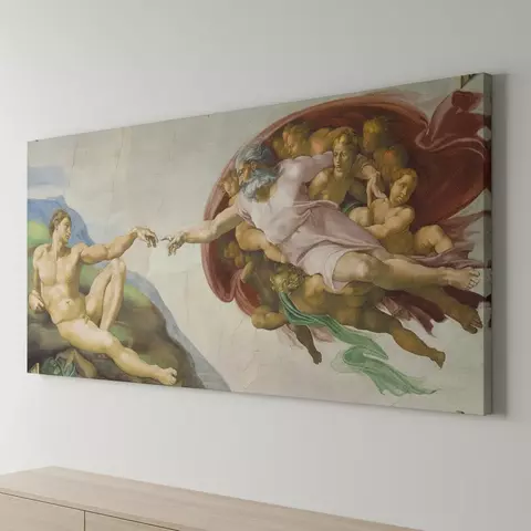 La Creación de Adam Miguel Ángel Mural - (stock) - comprar online