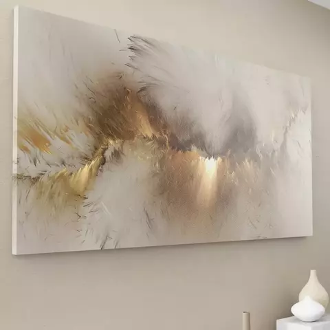 Dorado Abstractos Luz Mural - comprar online